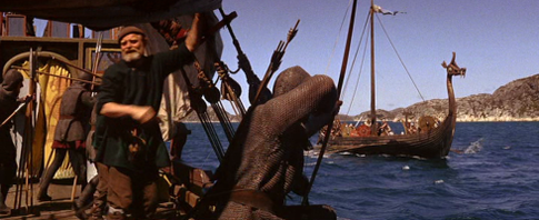 3. El rapto de la princesa Morgana por parte de los vikingos