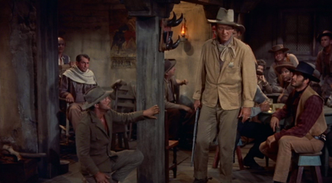 1. Hawks expone en el arranque de esta western magistral el tema principal de la película